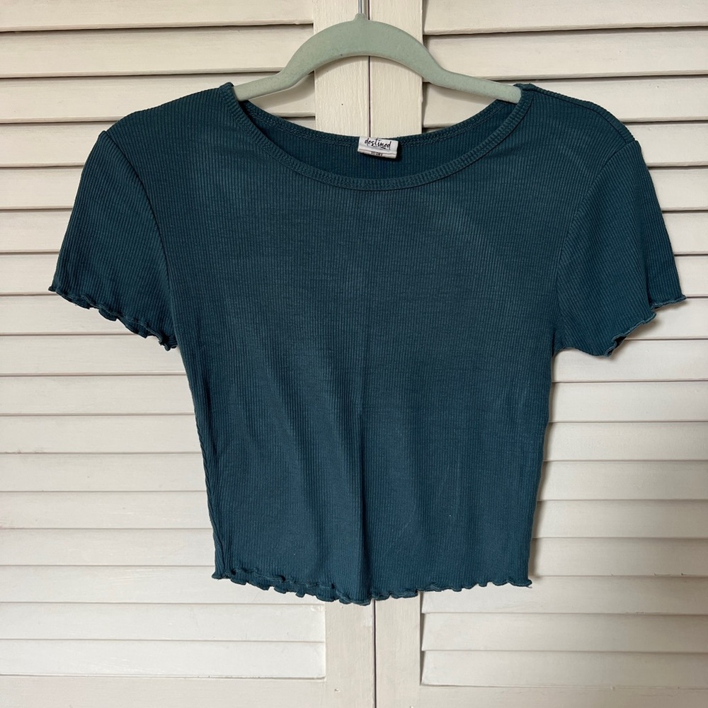 Teal Cropped Top